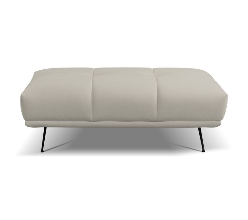 Pouf GIOVANNI tissu bull beige foncé