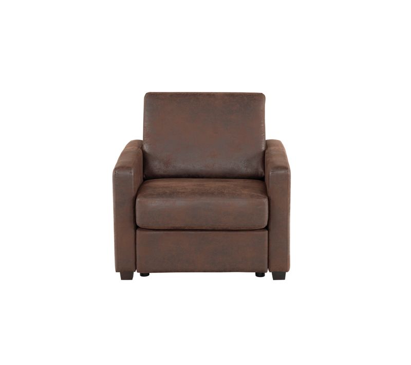 Fauteuil NICARAGUA tissu Gobi marron 04