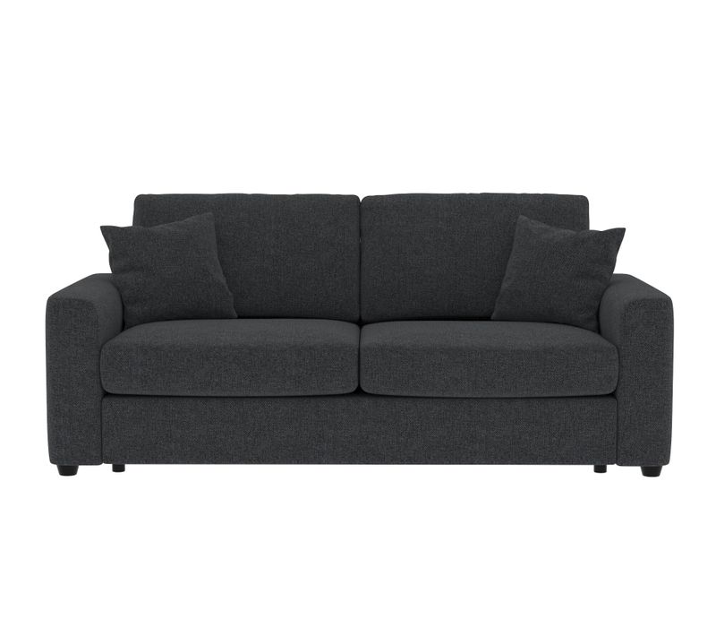 Canapé convertible 3 places pack standard NICARAGUA tissu malmo noir 96