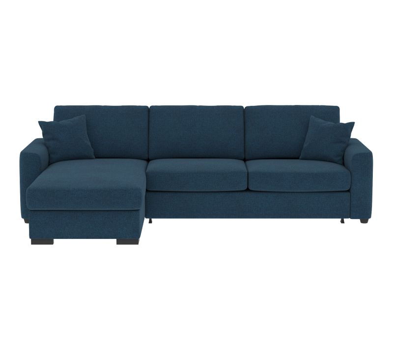 Canapé d'angle convertible pack standard NICARAGUA tissu malmo bleu 81
