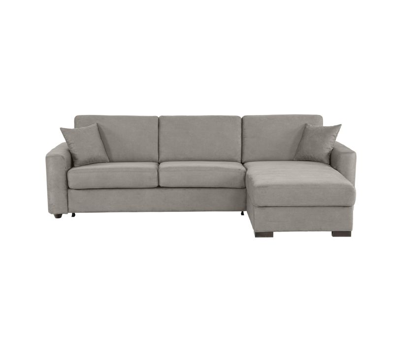 Canapé d'angle convertible pack standard NICARAGUA tissu apache gris 3