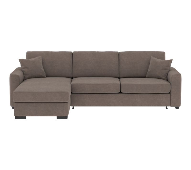 Canapé d'angle convertible pack standard NICARAGUA tissu apache taupe 13
