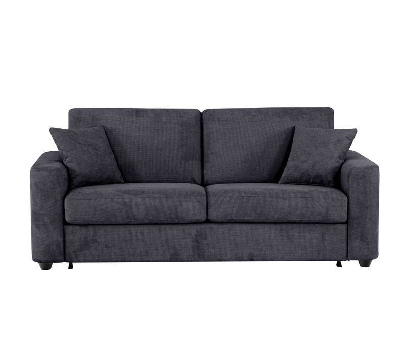 Canapé convertible 3 places pack Standard NICARAGUA tissu Crown ébène