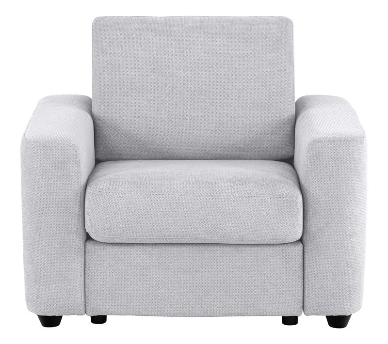 Fauteuil manchettes CURVE NICARAGUA tissu Crown gris 17