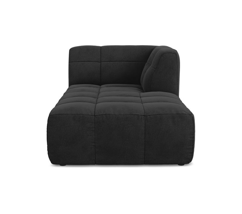 Méridienne Droite Aloha En Velours Noir