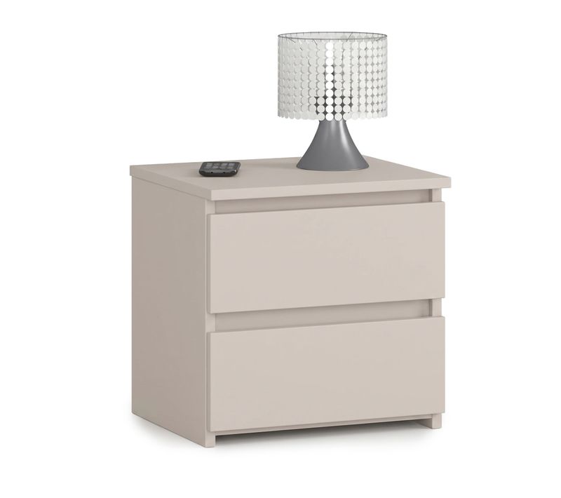 Table De Chevet Cl2 Cachemire 40 Cm 2 Tiroirs 40x35x40 Cm