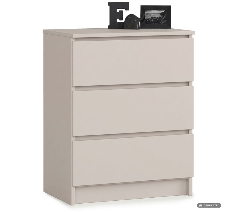 Commode K60 Cachemire 60 Cm 3 Tiroirs 60x40x77 Cm
