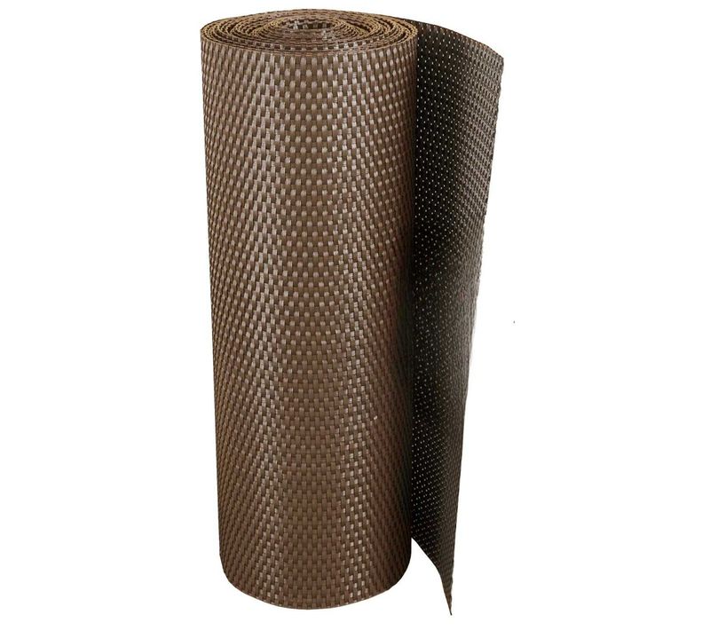 Brise-vue En Résine Tressée Pour Balcon Et Clôture Coloris Marron 0.9 X 3 M