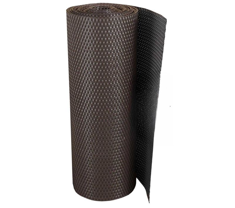 Brise-vue En Résine Tressée Pour Balcon Et Clôture Coloris Marron Foncé 1 X 3 M