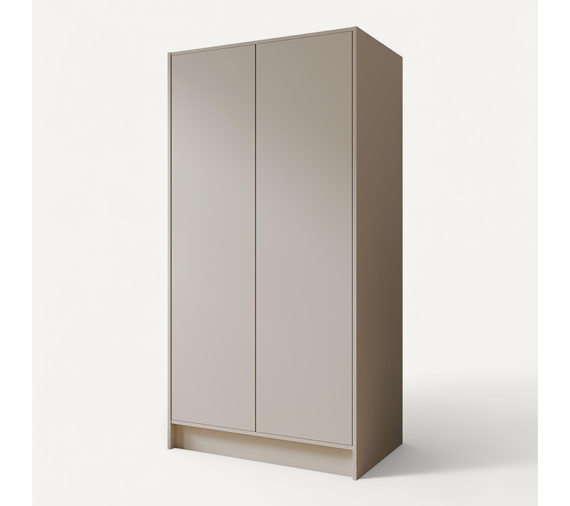 Armoire Gava 100cm - Armoire 2 Portes Battantes, Système Push-to-open, Cachemiere