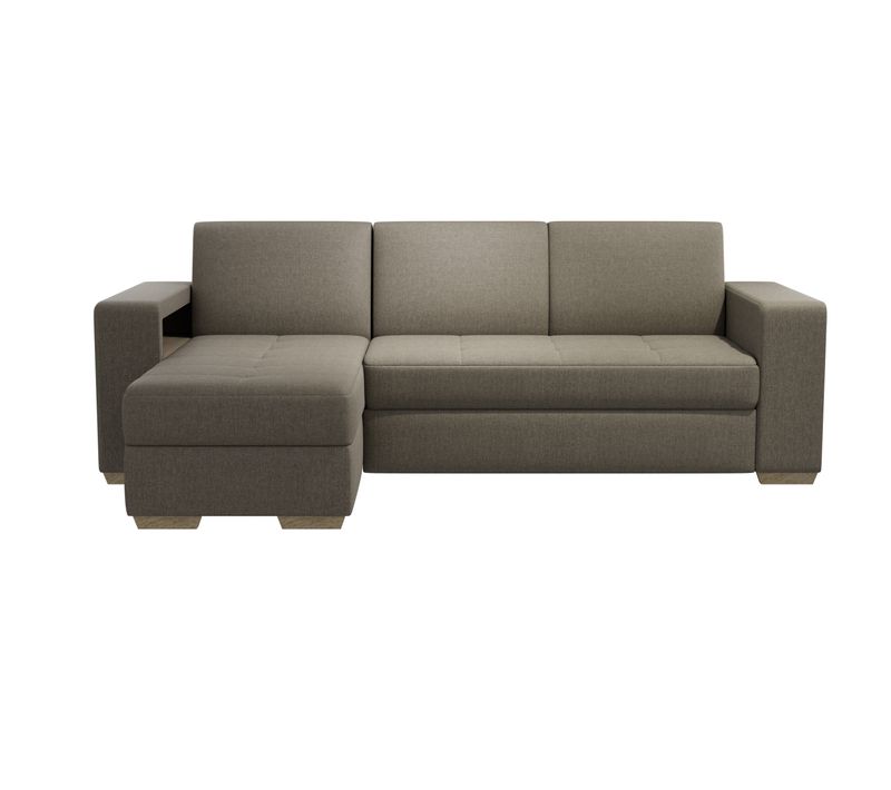 Canapé d'angle méridienne réversible MORGAN tissu malmo sable