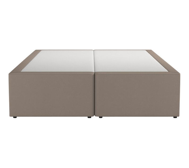 Sommier 2 tiroirs 2x70x190 cm DREAMEA EDITION SOMAX PU taupe