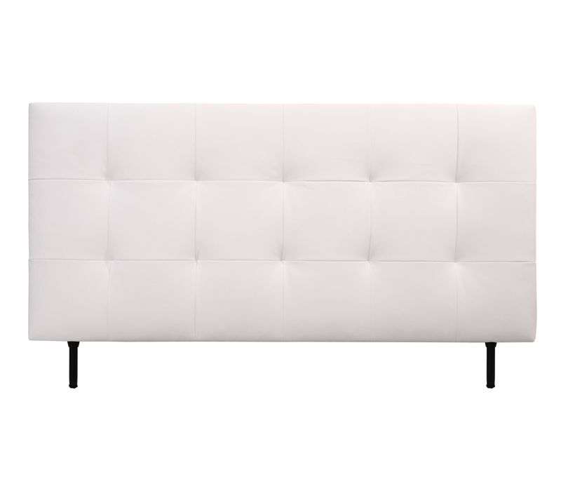 Tête de lit PU L.180 cm KARTY blanc
