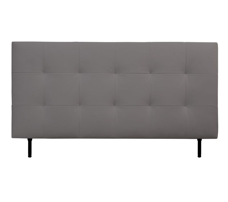 Tête de lit PU L.180 cm KARTY gris