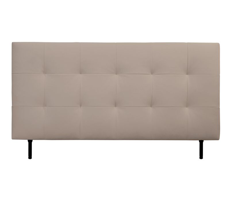 Tête de lit PU L.180 cm KARTY taupe