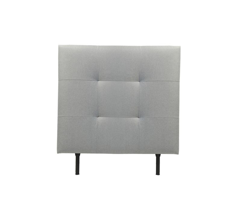 Tête de lit tissu L.90 cm KARTY gris