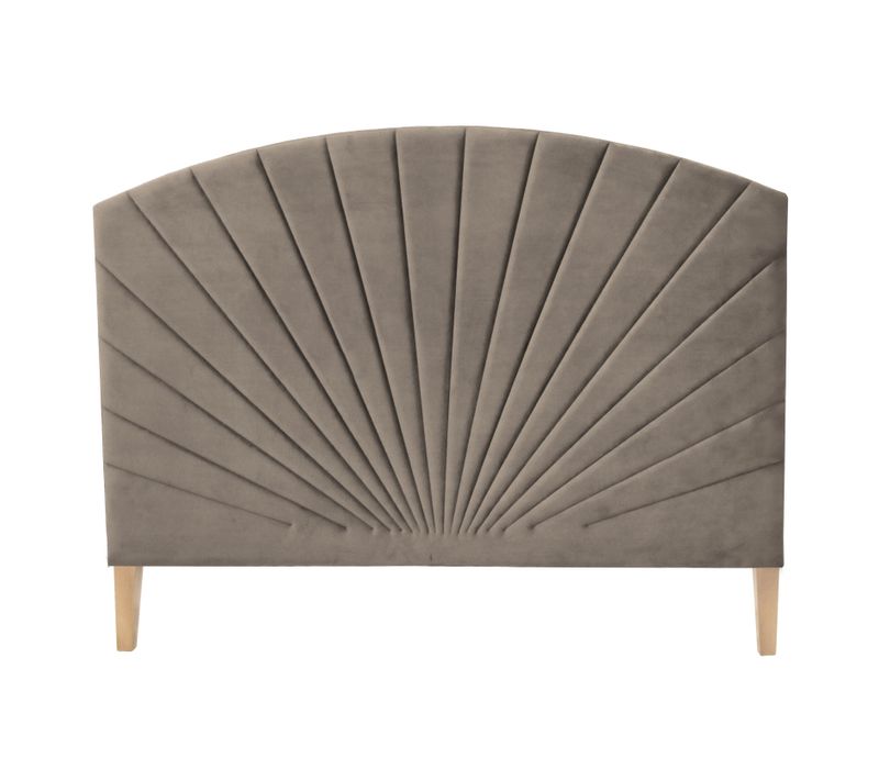 Tête de lit velours L.145 cm EMPIRE Taupe