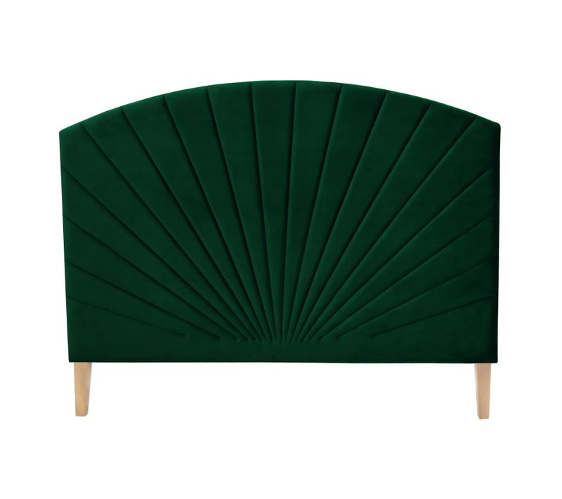 Tête de lit velours L.145 cm EMPIRE velours vert