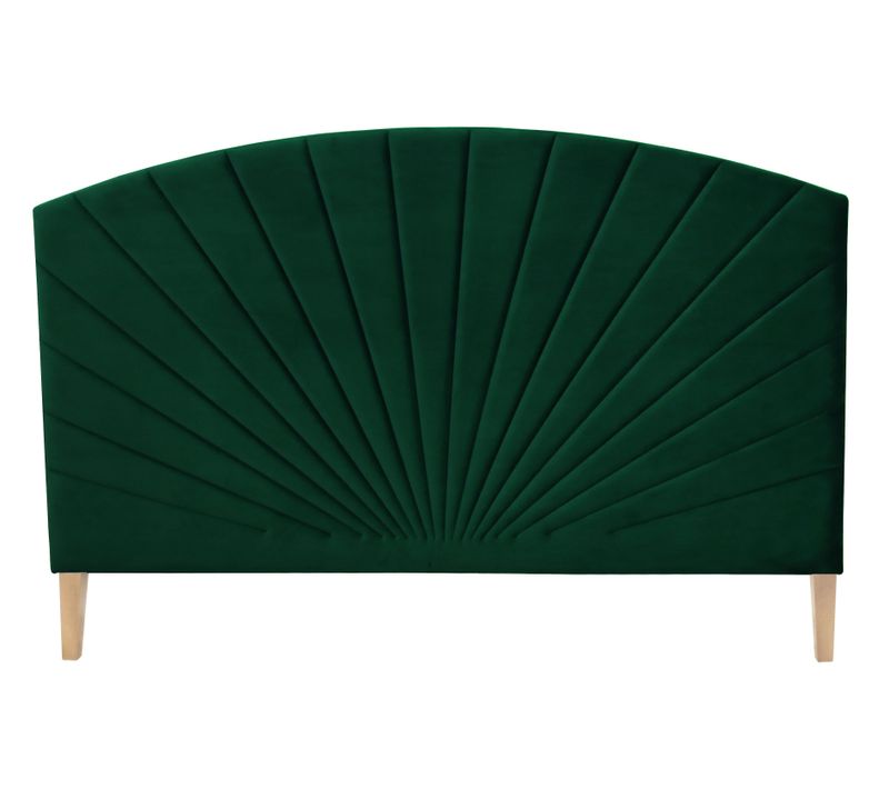 Tête de lit velours L.165 cm EMPIRE velours vert