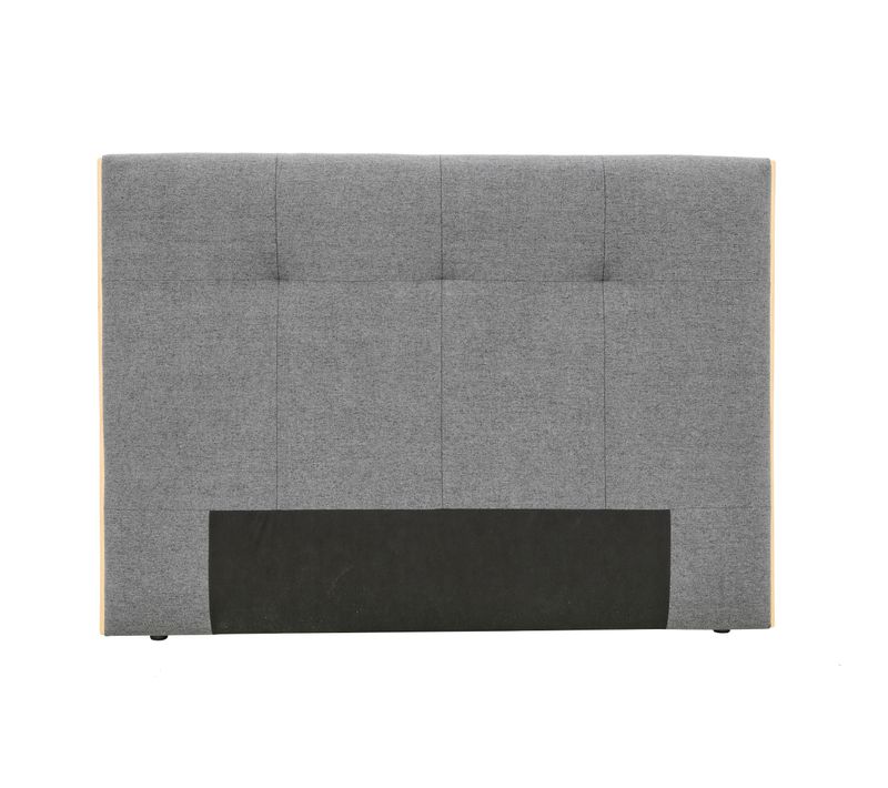 Tête de lit tissu neve gris CLOE anthracite L. 140 cm