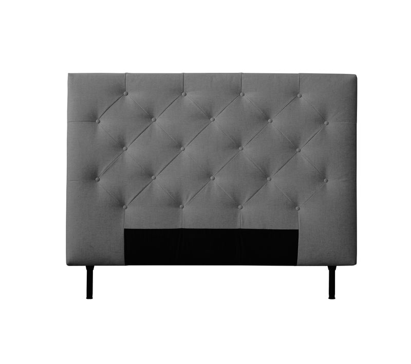 Tête de lit tissu neve MIRA 2  antracite L.145 cm