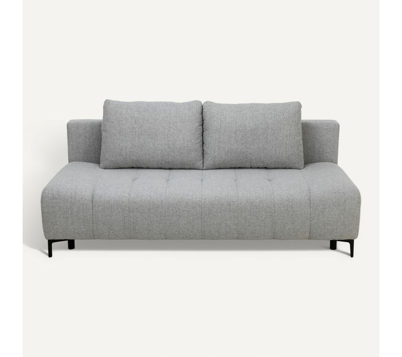 Banquette-lit 3 places ALICANTE tissu gris
