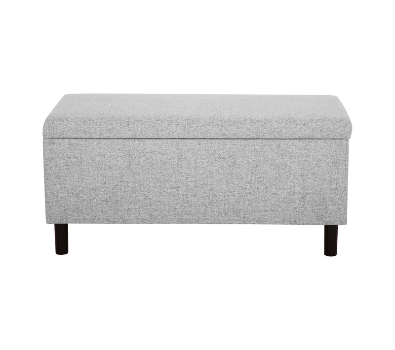 Banc coffre JAPP tissu gris