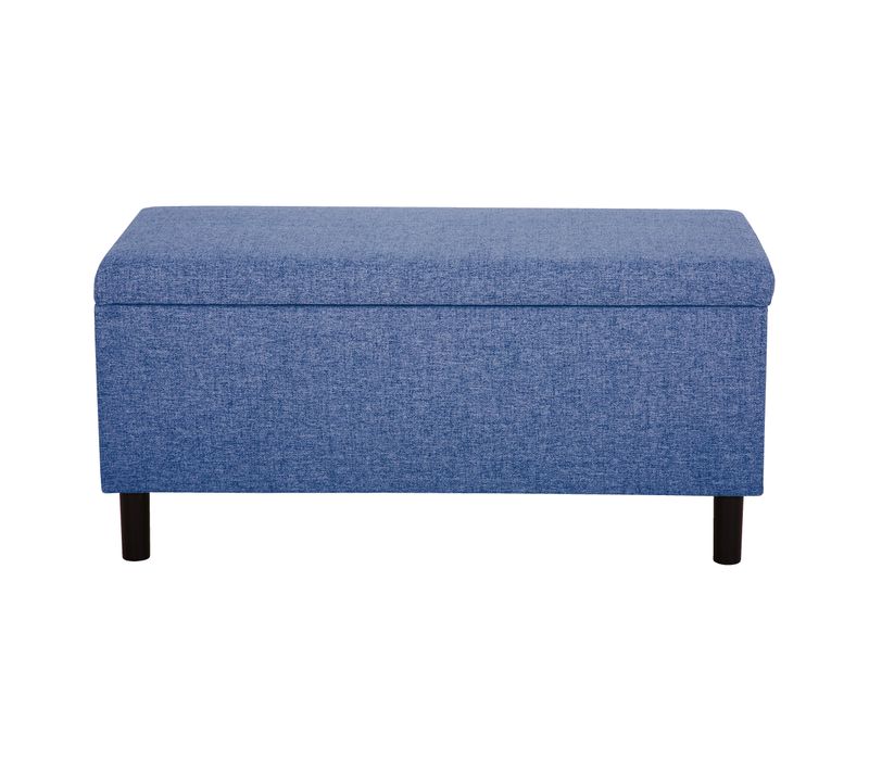 Banc coffre JAPP tissu bleu