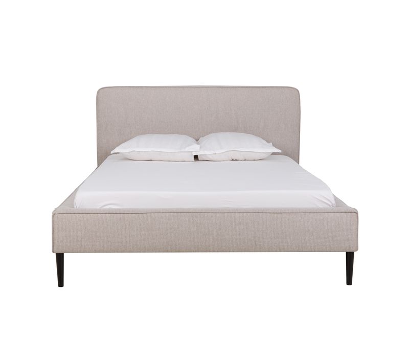 Lit 140x190 cm VICTORIA tissu style beige