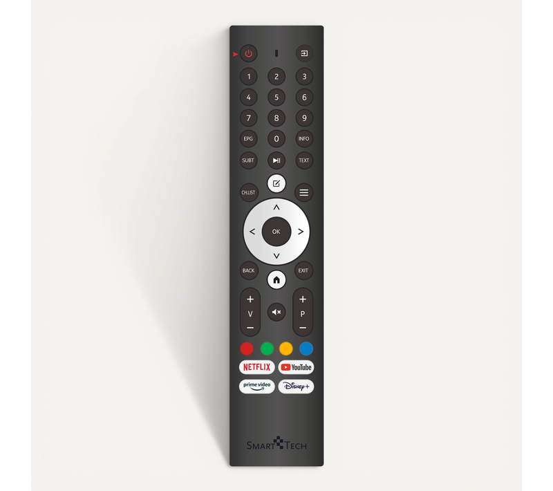 Télécommande De Remplacement Pour TV Smart Tech Vidaa