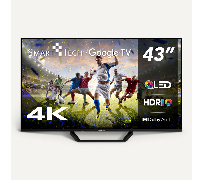 Téléviseur QLED 4k Uhd 43" (109 Cm) 43qg02v2 Google TV- 4xHDMI - 2xUSB - Hdr10- Dolby Audio 2*8 W