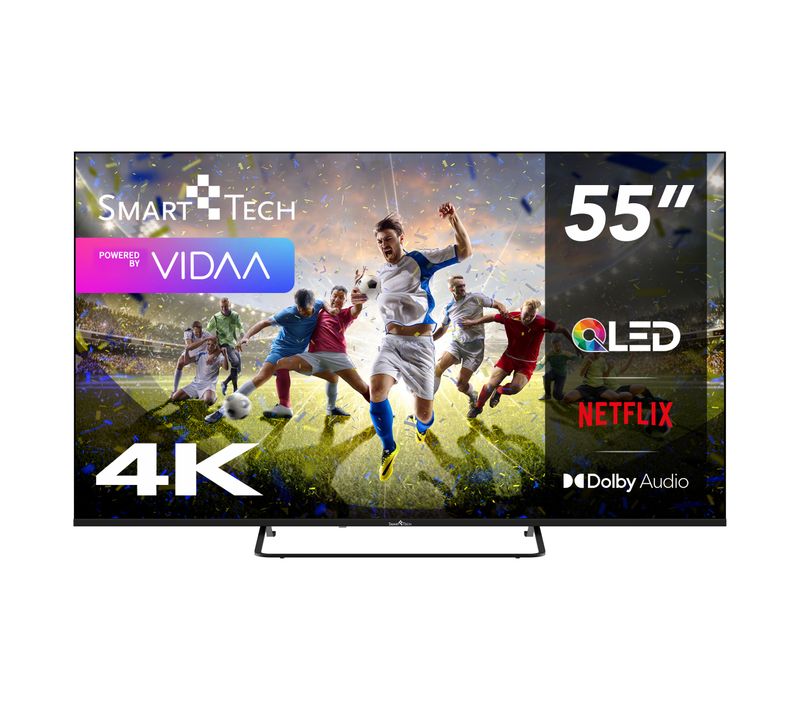Téléviseur Qled 4k Uhd 55" (139 Cm) 55qv02k Vidaa TV- 3xHDMI - 2xUSB - HDR 10 - Dolby Audio