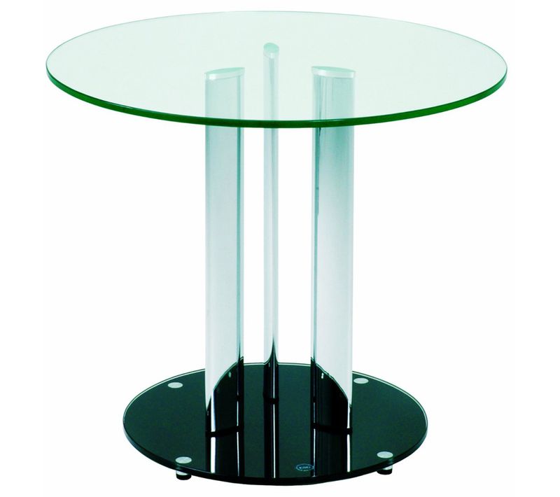 Table En Tube D'acier coloris Noir, Hauteur 54 Cm