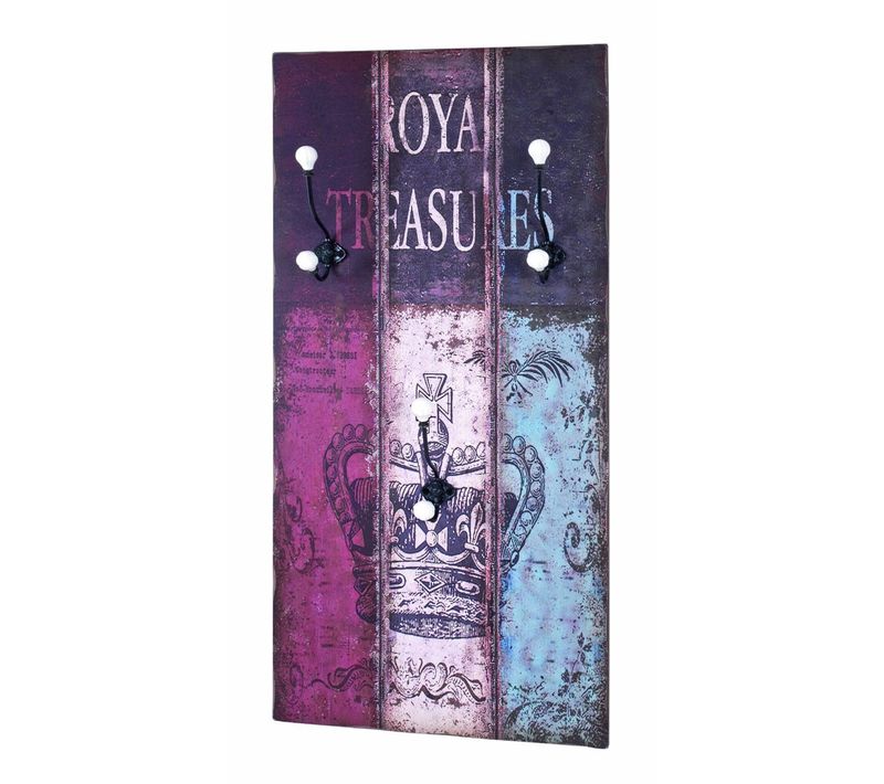 Garderobe En Mdf Multicolore, L40x P12 X H80 Cm