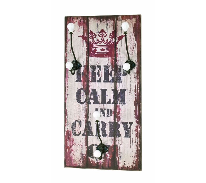 Garderobe En Mdf Multicolore, L30x P12 X H60 Cm