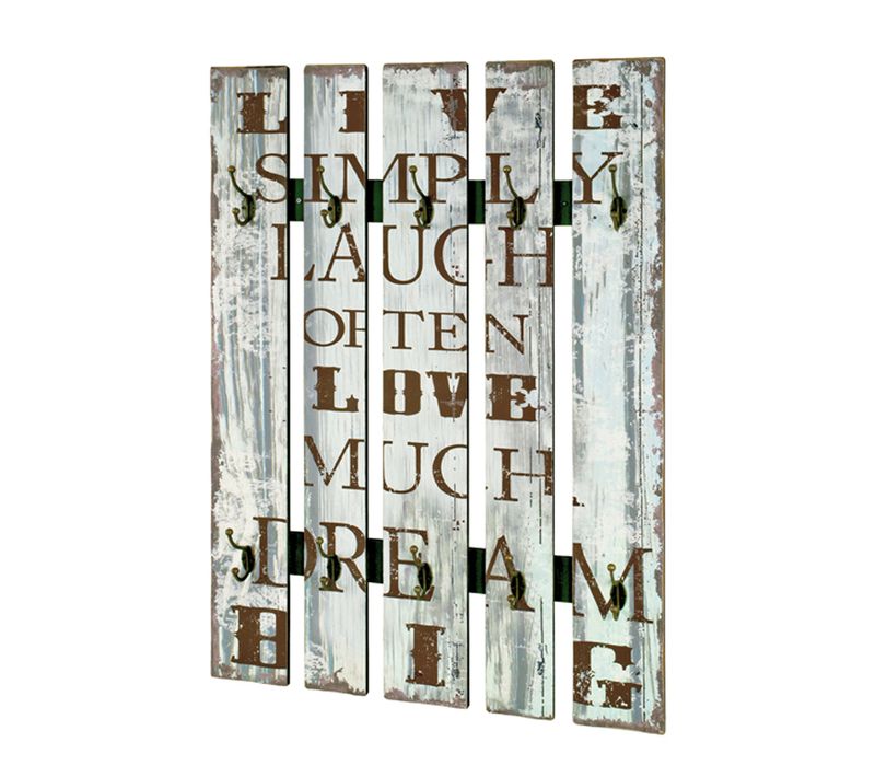 Patère Murale Optique Vintage Beige, L70 X H100 X P9 Cm