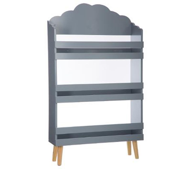 Bibliothèque Coloris Gris En Bois - Dim : L58 X L100 X H18 Cm