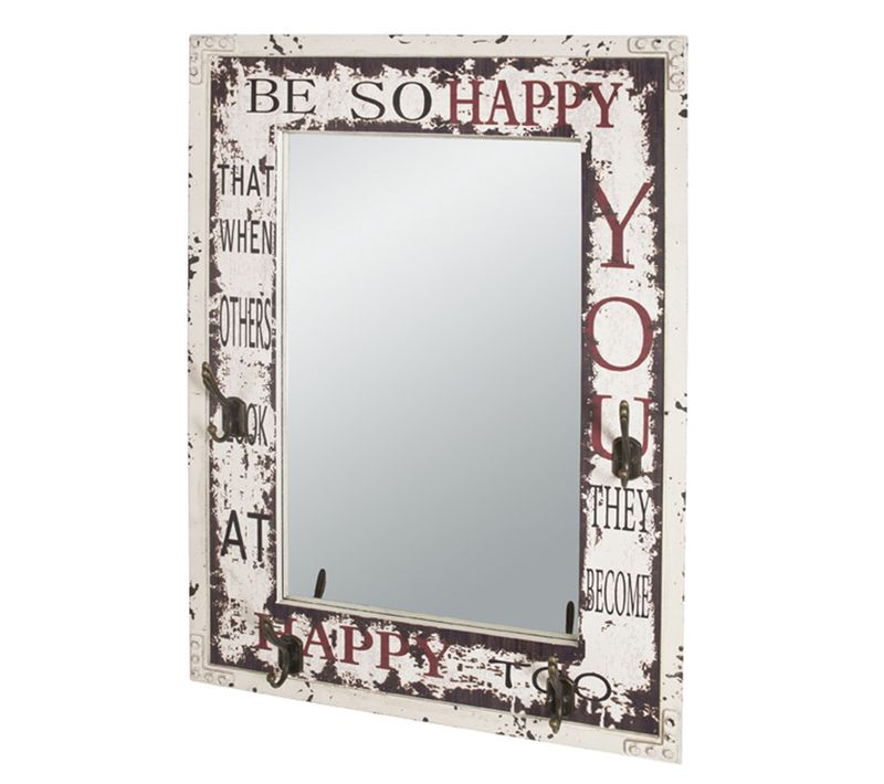 Garderobe Murale Coloris Vintage - Dim : L 55 X P 8 X H 78 Cm