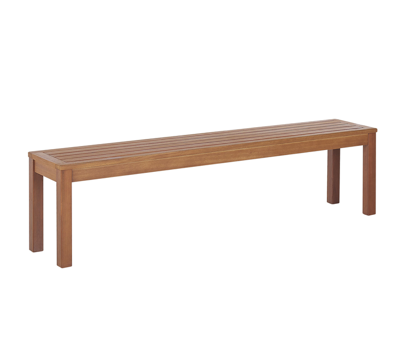 Banc De Jardin - Banc Extérieur - Banquette Monsano 170 Cm Bois D'eucalyptus Marron