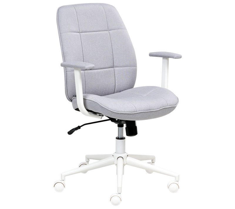 Chaise De Bureau - Fauteuil De Bureau Carlton Tissu Gris