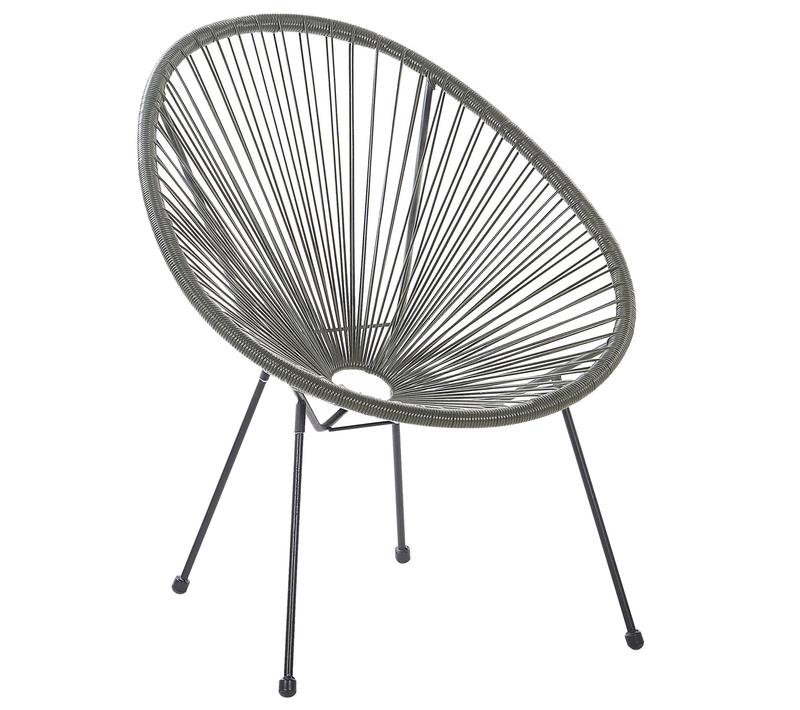 Chaise De Jardin - Chaise D'extérieur Acapulco Ii Gris Foncé