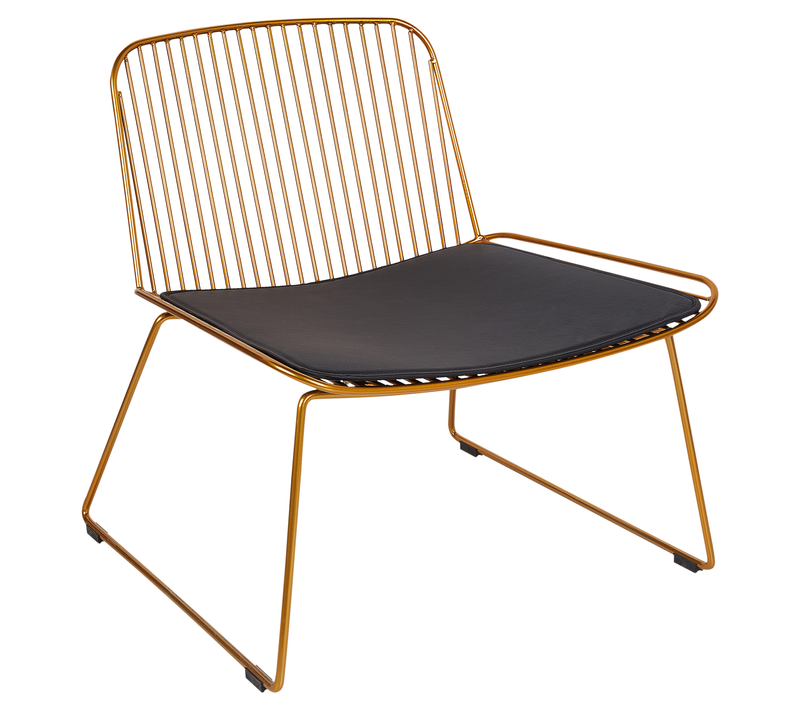 Fauteuil Fixe - Chaise Fixe Snorum Métal Doré