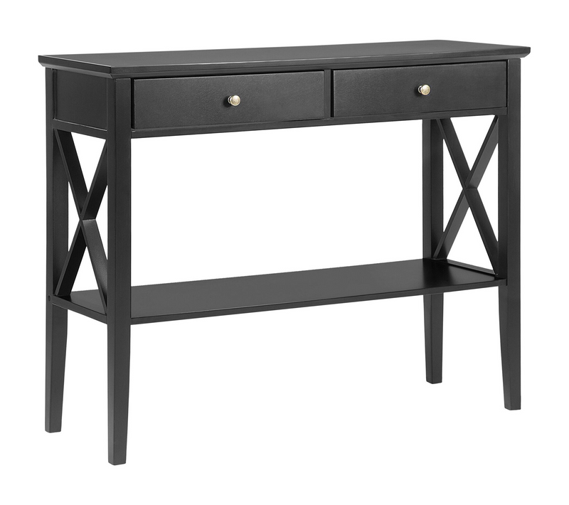 Table Console - Table D'entrée - Console Meuble Avenue Noir