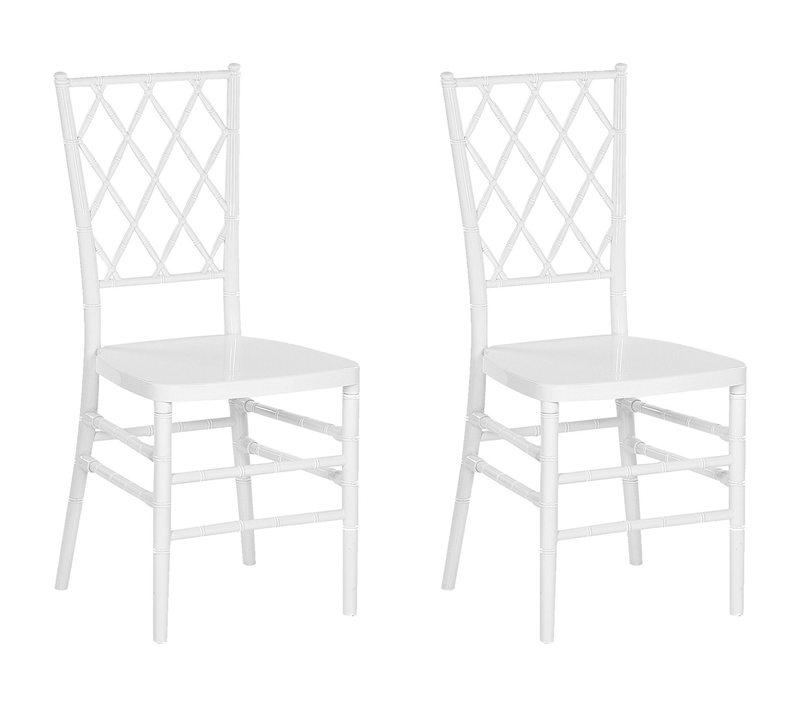 Lot De 2 Chaises De Salle à Manger - Chaises De Cuisine Clarion Blanc