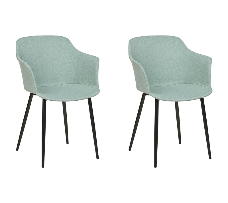 Lot De 2 Chaises De Salle à Manger - Chaises De Cuisine Elim Vert Menthe