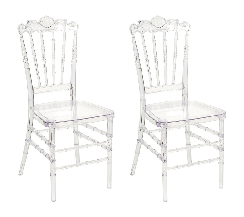 Lot De 2 Chaises De Salle à Manger - Chaises De Cuisine Mendon Transparent