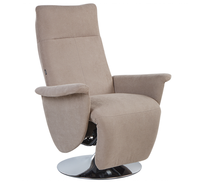 Fauteuil Inclinable - Fauteuil Relax Prime Repose-pieds Inclus Tissu Taupe