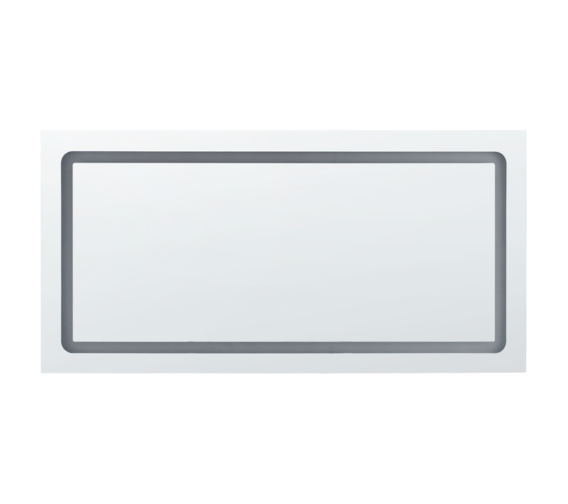 Miroir De Salle De Bain - Miroir Mural LED Benouville 120 Cm 60 Cm Argenté