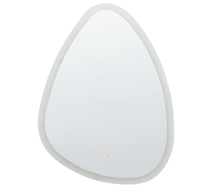 Miroir De Salle De Bain - Miroir Mural LED Bethune 58 Cm 78 Cm Argenté