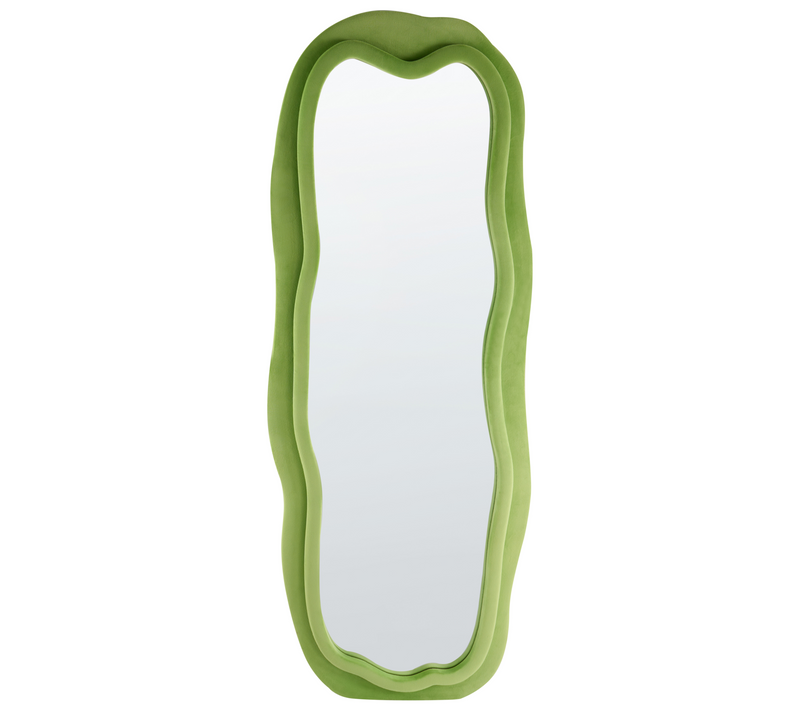Miroir Mural Miroir Décoratif - Beaune 56 Cm 160 Cm Velours Vert